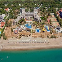 Arial view of the hotel